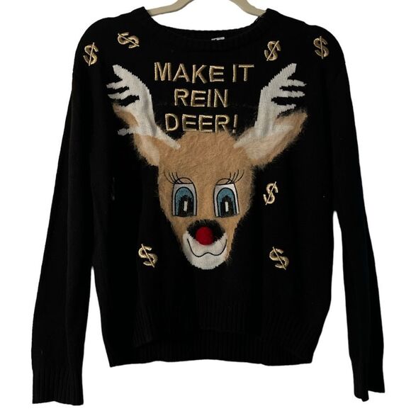 H & M divided Christmas sweater - Picture 1 of 4